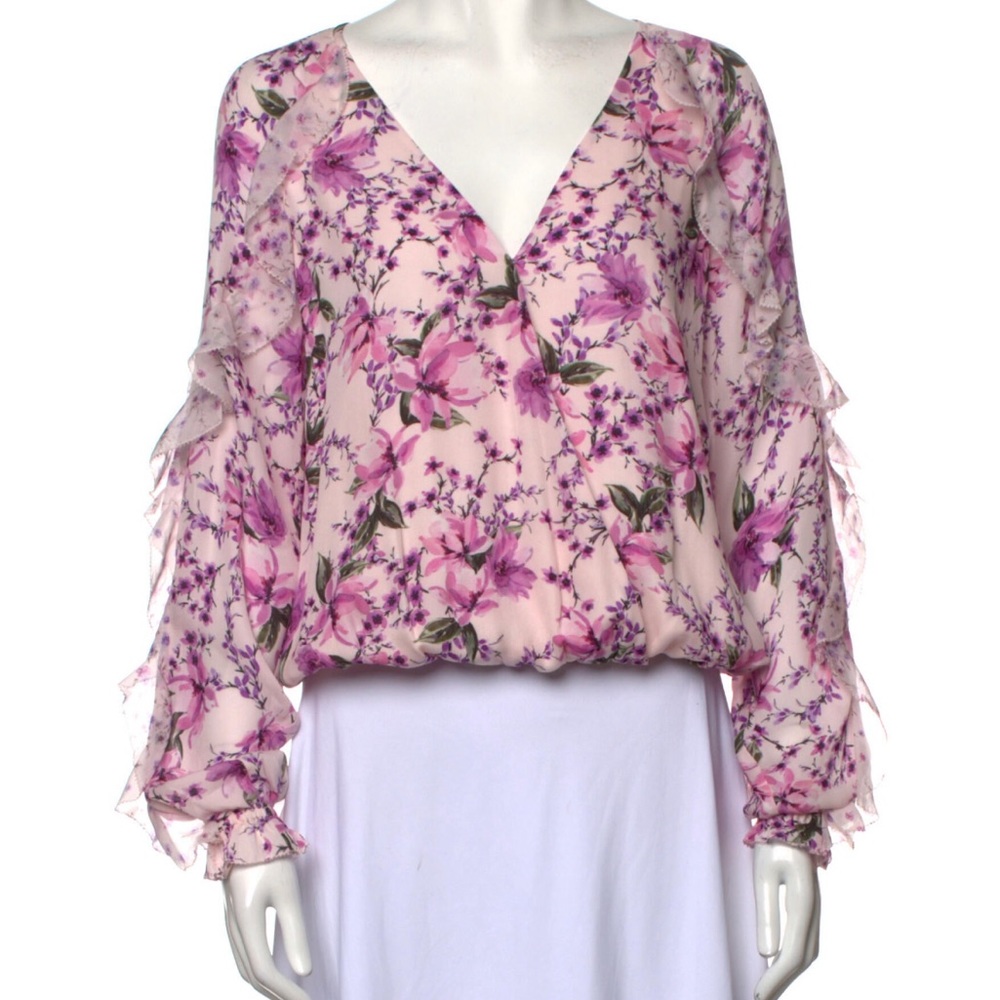 Cami NYC Silk Floral Blouse NWT